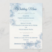 Wedding Menu Elegant Editable  メニュー (正面)