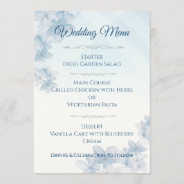 Wedding Menu Elegant Editable  メニュー