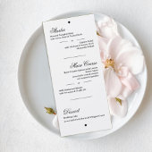 Wedding Menu with Tree Illustration メニュー