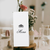 Wedding Menu with Tree Illustration メニュー