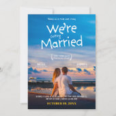Wedding Minimalist movie poster photo 招待状 (正面)