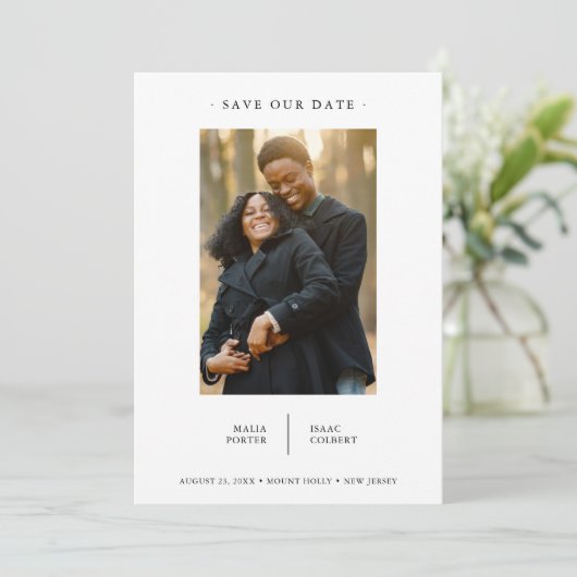 Wedding Modern Fancy Minimalist Photo Couple (スタンド正面)