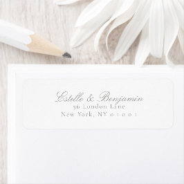 Wedding Modern Return Address ラベル