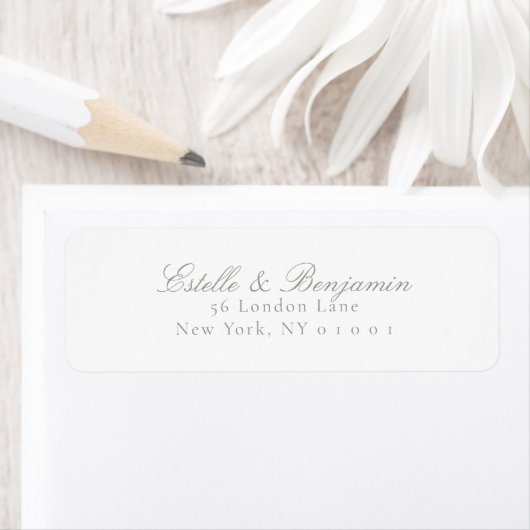 Wedding Modern Return Address ラベル (インサイチュ)