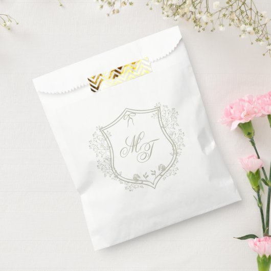 Wedding Monogram フェイバーバッグ (封をした状態)