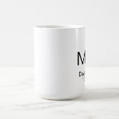Wedding Mugパーソナライズな氏および夫人 コーヒーマグカップ (中央)