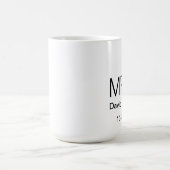 Wedding Mugパーソナライズな氏および夫人 コーヒーマグカップ (中央)