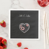 Wedding Napkin Heart Personalized Name (インサイチュ)