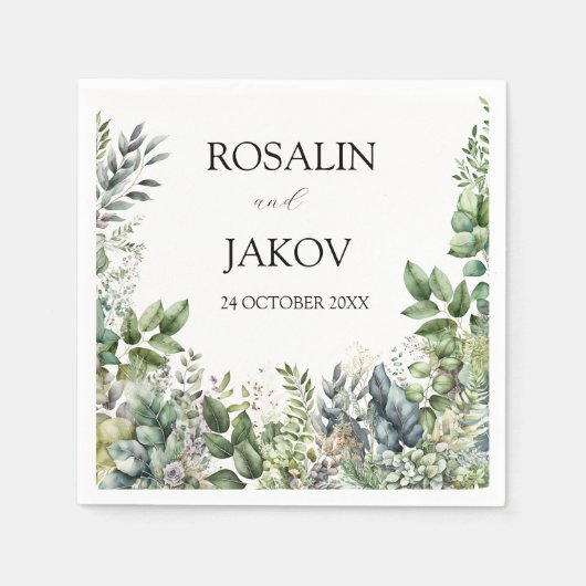  Wedding Napkins スタンダードカクテルナプキン (正面)