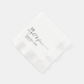 Wedding Napkins, The night before, Wedding 縁ありカクテルナプキン (角)