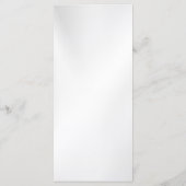 Wedding Navy Blue White Golden Floral Silver メニュー (裏面)