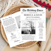 Wedding Newspaper The Newlywed Post Newspapers  カード