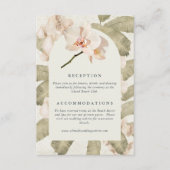 "Wedding of Orchids in the Botanical Garden" エンクロージャーカード (正面)