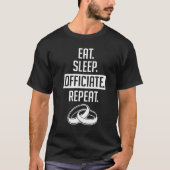 Wedding Officiant Eat Repeat Internet Ordained Min Tシャツ (正面)