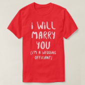 Wedding Officiant You Internet Ordained Minister 2 Tシャツ (デザイン正面)