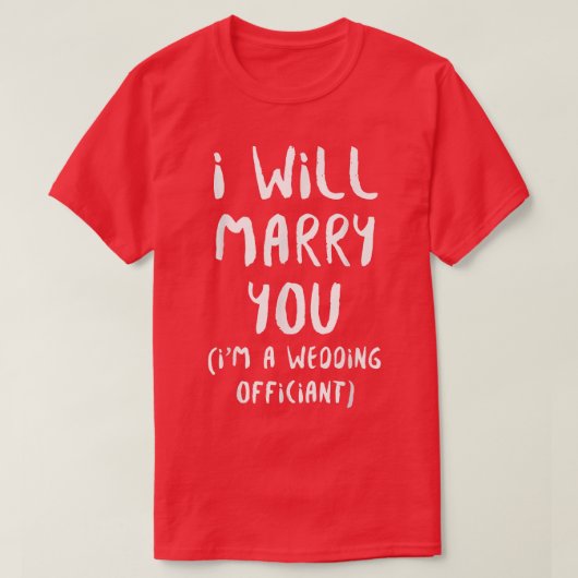 Wedding Officiant You Internet Ordained Minister 2 Tシャツ (デザイン正面)