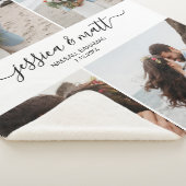 Wedding or Anniversary Photo Sherpa Blanket シェルパブランケット (3/4)