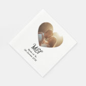 Wedding or engagement personalised napkins スタンダードランチョンナプキン (角)