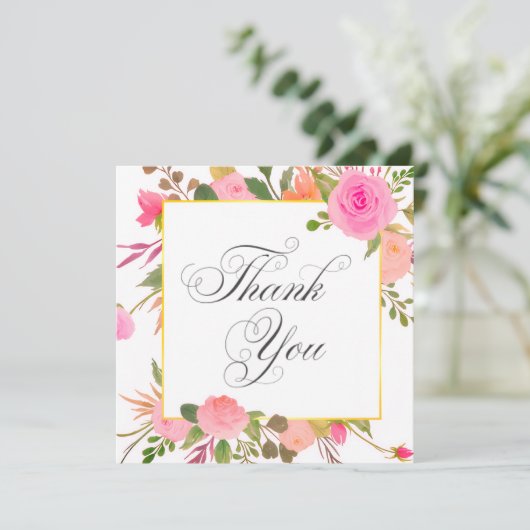 Wedding or Shower Thank you cards 招待状 (スタンド正面)