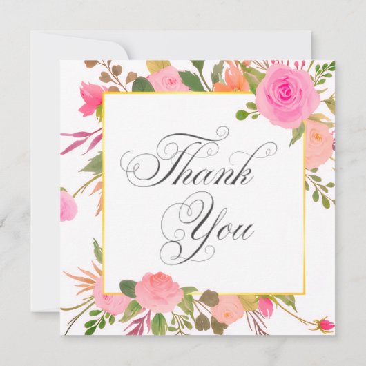 Wedding or Shower Thank you cards 招待状 (裏面)
