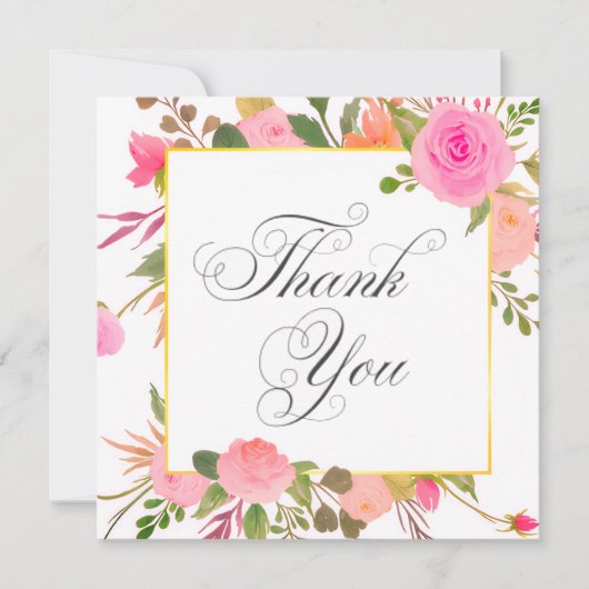 Wedding or Shower Thank you cards 招待状 (正面)