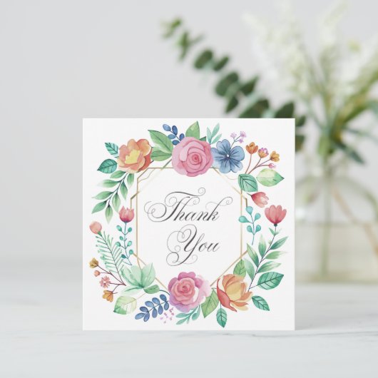 Wedding or Shower Thank you cards 招待状 (スタンド正面)