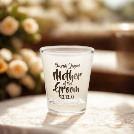 Wedding Parent Mother of the Groom Shot Glass ショットグラス
