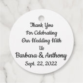 Wedding Party フェイバータグ (裏面)