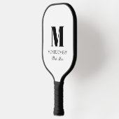Wedding Party Gifts Monogram Best Man ピックルボールラケット (左)