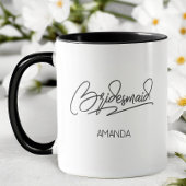Wedding Party Personalized Name Bridesmaid マグカップ