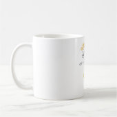 Wedding Party Role & Date Elegant Design コーヒーマグカップ (左)