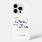 Wedding Party Role & Date Elegant Design Case-Mate iPhoneケース (裏面)