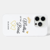 Wedding Party Role & Date Elegant Design Case-Mate iPhoneケース (裏面 (横))