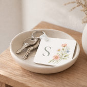 Wedding Party Wildflower Gift Monogram  キーホルダー