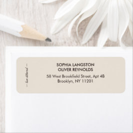 Wedding Peacock Botanical | Couture Address Art ラベル