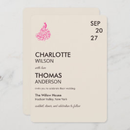 Wedding Peacock Botanical | Couture Art 招待状