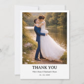 Wedding Personalized Card | Simple Elegant Couple  招待状 (正面)