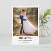 Wedding Personalized Card | Simple Elegant Couple  招待状 (スタンド正面)