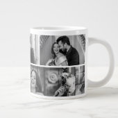 Wedding Photo Collage Mug with Initial & Date ジャンボコーヒーマグカップ (右)