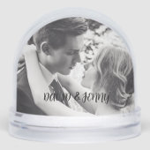  WEDDING PHOTO CUSTOM SNOW GLOBE (正面)