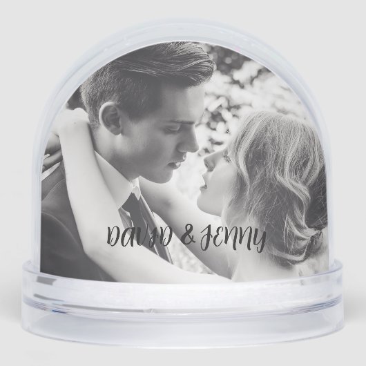  WEDDING PHOTO CUSTOM SNOW GLOBE (正面)