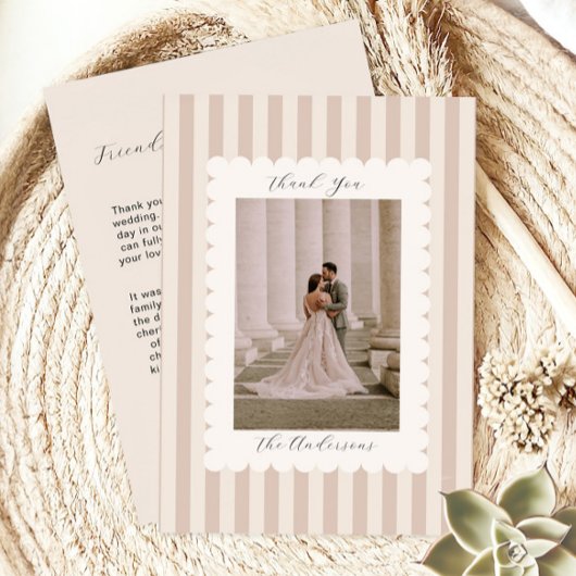 Wedding Photo Guest Appreciation サンキューカード