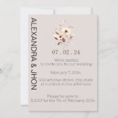 Wedding Photo Invitation | Personalized Elegance  セーブザデート (正面)