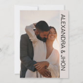 Wedding Photo Invitation | Personalized Elegance  セーブザデート (裏面)