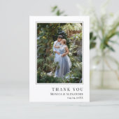 Wedding photo modern simple サンキューカード (スタンド正面)