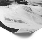 Wedding Photo Newlyweds Couple Sign ポスター (角)