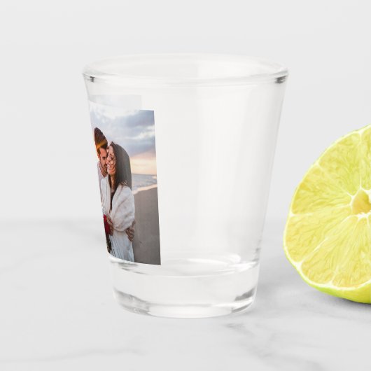 Wedding Photo Personalized氏および夫人 ショットグラス (右)