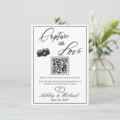 Wedding Photo QR Sign エンクロージャーカード (スタンド正面)