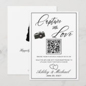 Wedding Photo QR Sign エンクロージャーカード (正面/裏面)