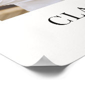 Wedding Photo Welcome Sign ポスター (角)